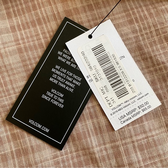 NWT Volcom Island Crush Dress in Stone, size XS - Picture 8 of 11